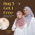 Zeezscarves Bawal Cotton Monogram Edisi Terhad