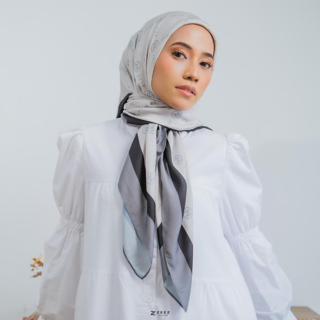 Bawal Satin Velvet Monogram Edition Zeez Scarves
