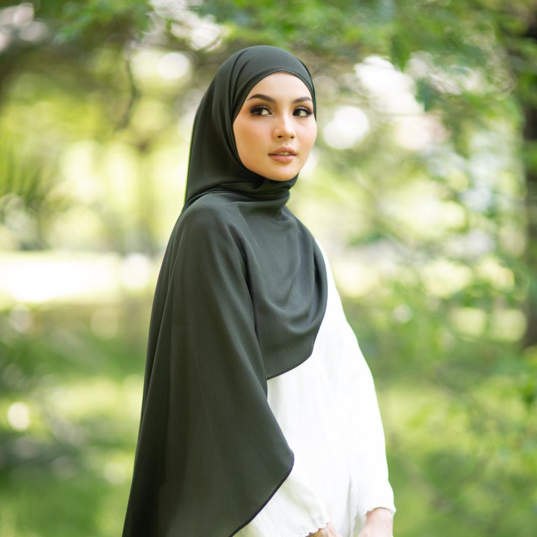 Premium Quality Tudung Plain Labuh Maryam Lightpro Plain Wide Shawl