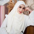 Zeezscarves Aafiya Satin Silk Bawal Empat Segi Bidang 45