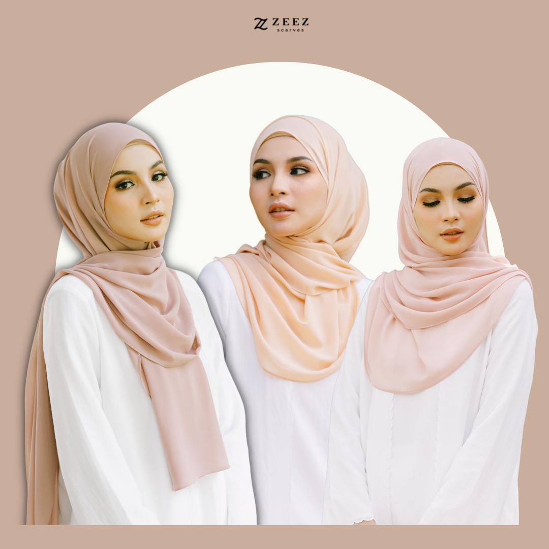 Premium Quality Tudung Plain Labuh Maryam Lightpro Plain Wide Shawl