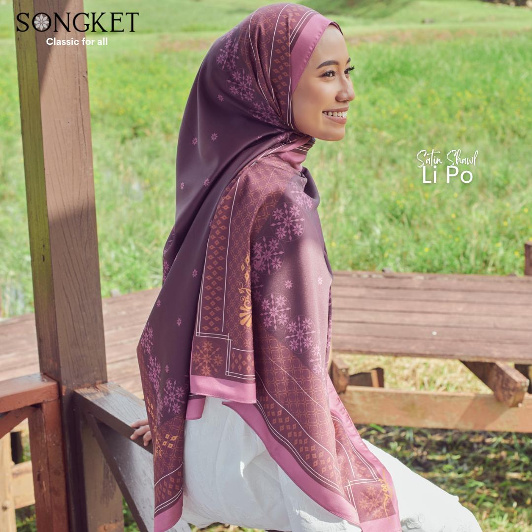 Satin Shawl Songket Edition
