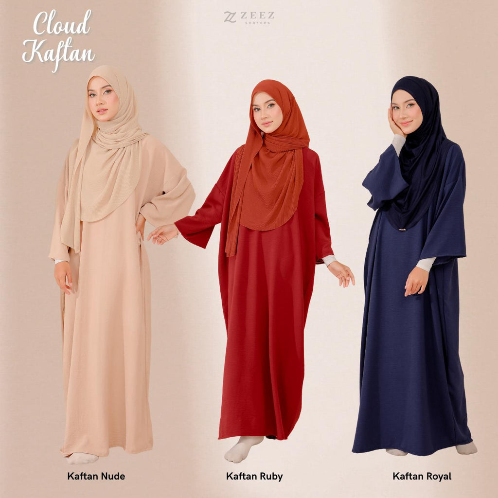 Zeezscarves Cloud Kaftan Tak Perlu Gosok