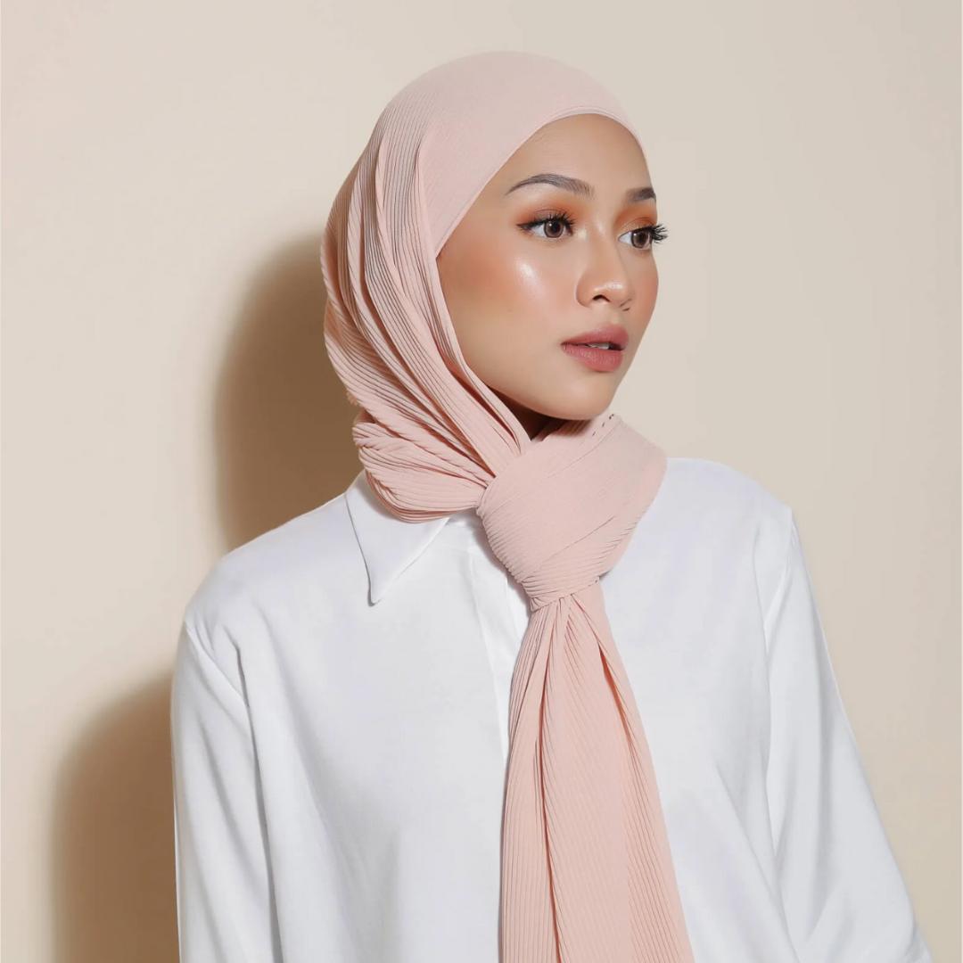 Zeezscarves Tudung Airy Pleated Scarf Size biasa