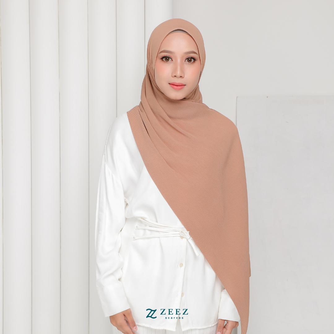 Zeez Scarves Tudung Awan Pleated Scarf Labuh dan lebar