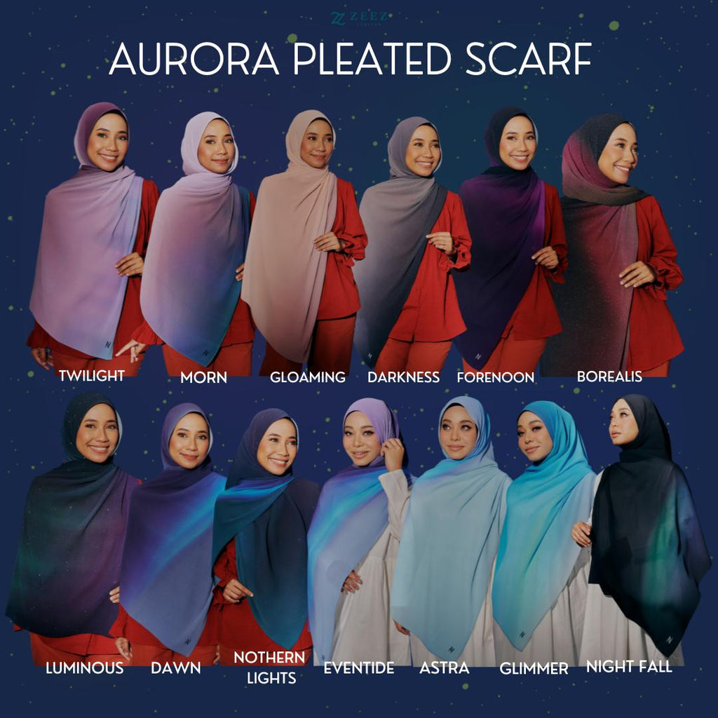 Aurora Pleated Shawl Limited Edition