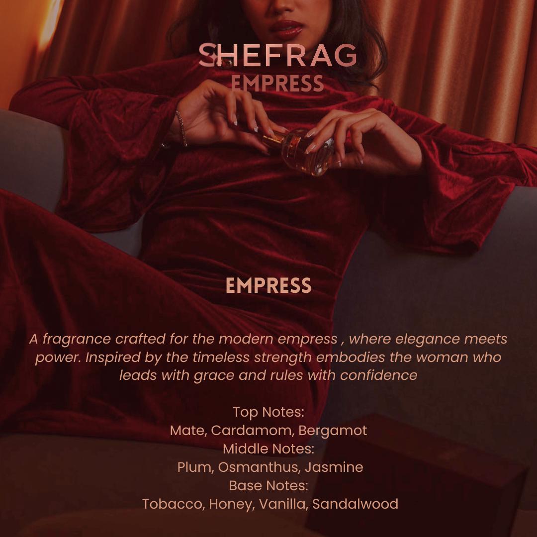 Shefrag EDP 50ML 5 Aroma Grace Legacy Faith Fearless & Empress Parfum