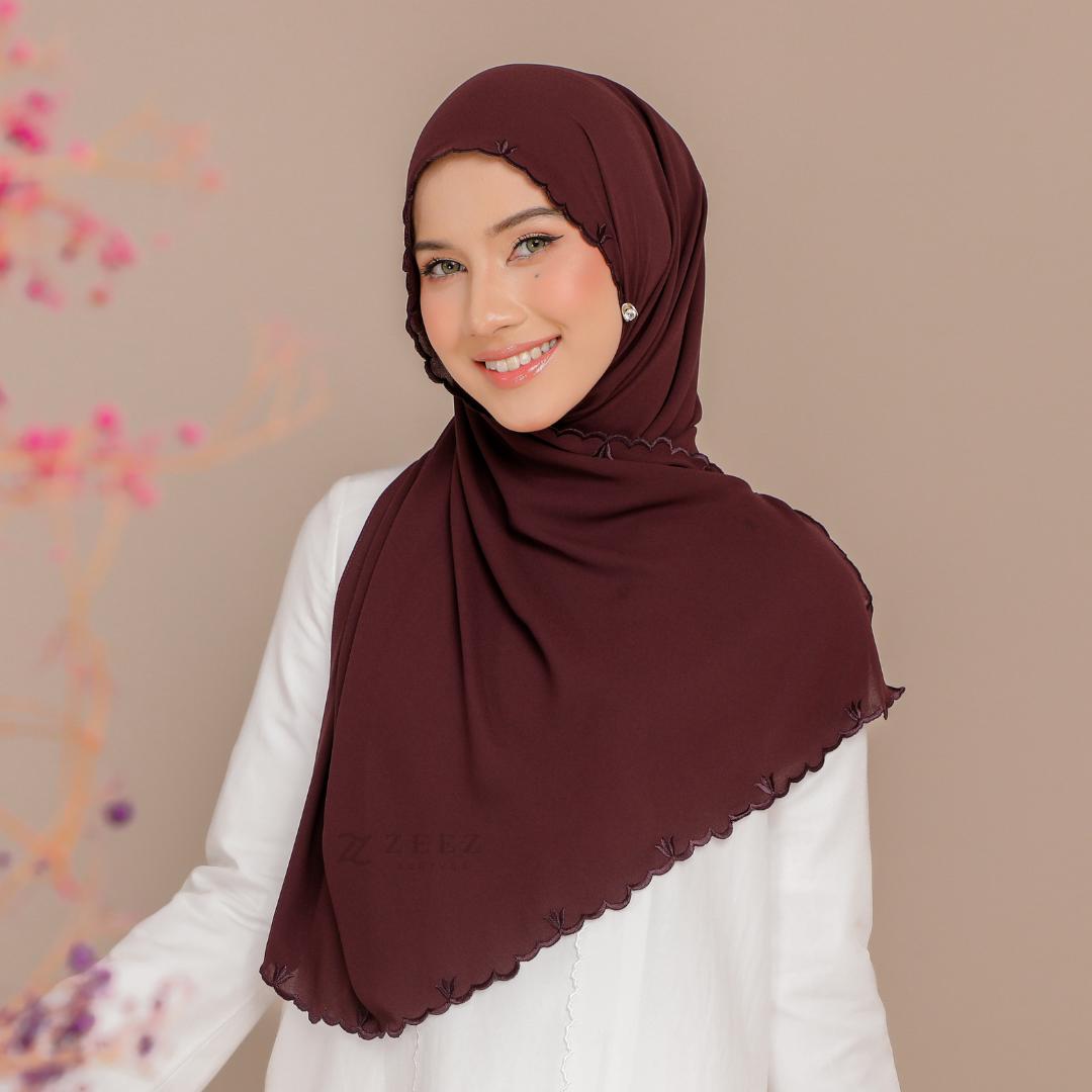 High Quality Ratu Sulam Shawl By Zeez Scarves
