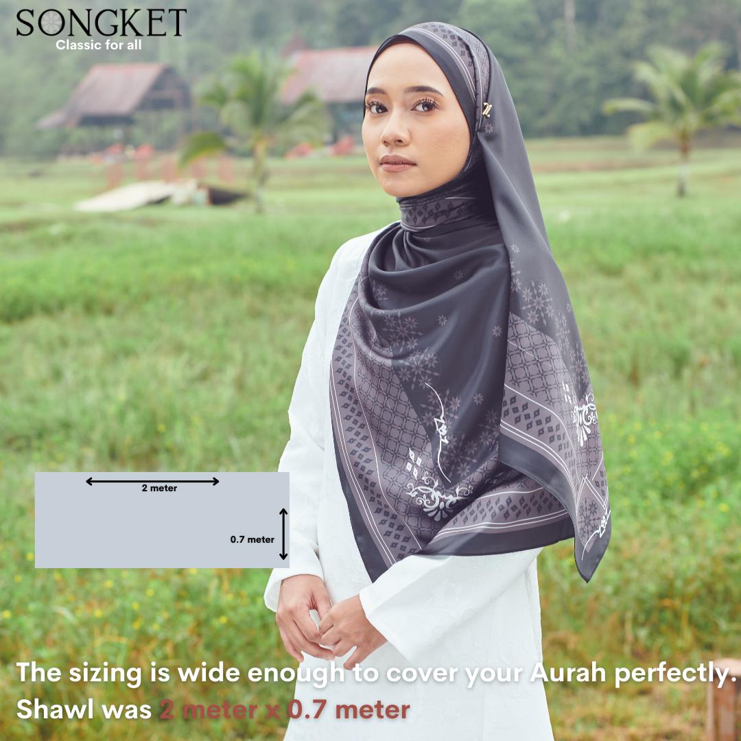 Satin Shawl Songket Edition