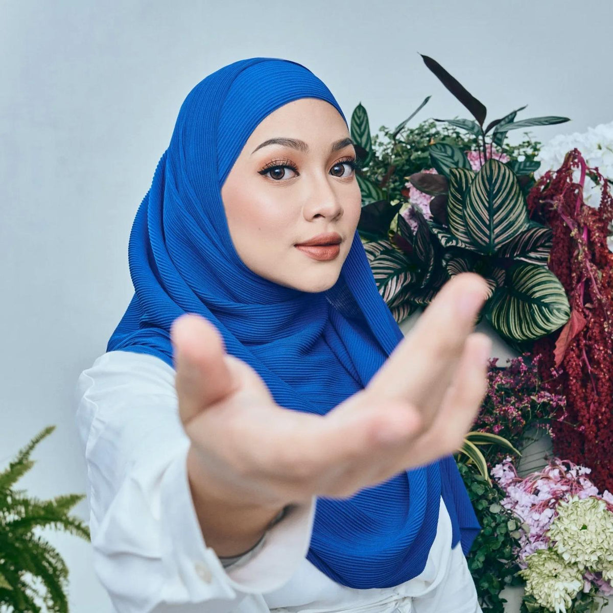 Zeez Scarves Tudung Awan Pleated Scarf Labuh dan lebar