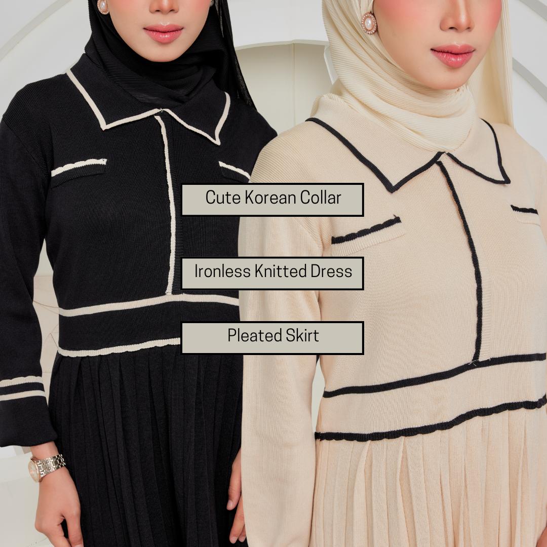 Zee Baju Knitted Dress Tak Perlu Gosok ZeezScarves