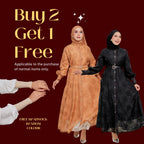 Zeez Scarves Seth Dress Silk Sulam dengan Lining dan Percuma tali pinggang