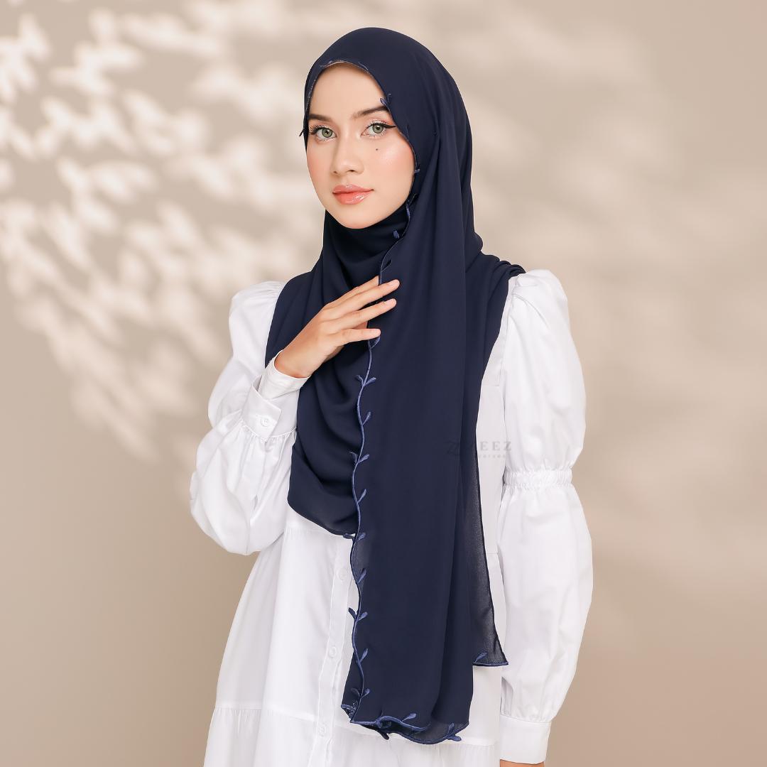 High Quality Ratu Sulam Shawl By Zeez Scarves