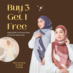 Zeez Scarves Tudung Estee Pleated Shawl Edisi Terhad