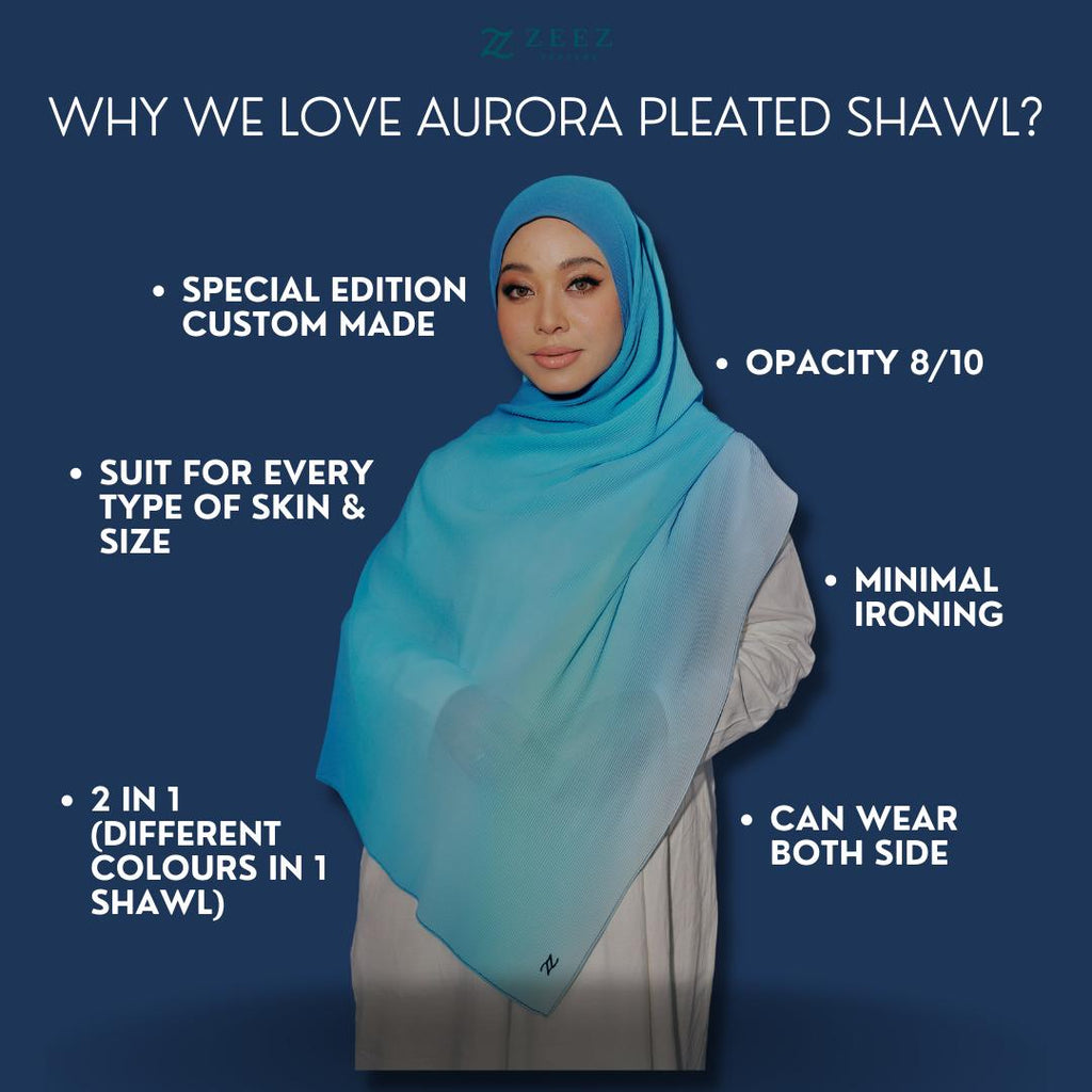 Aurora Pleated Shawl Limited Edition