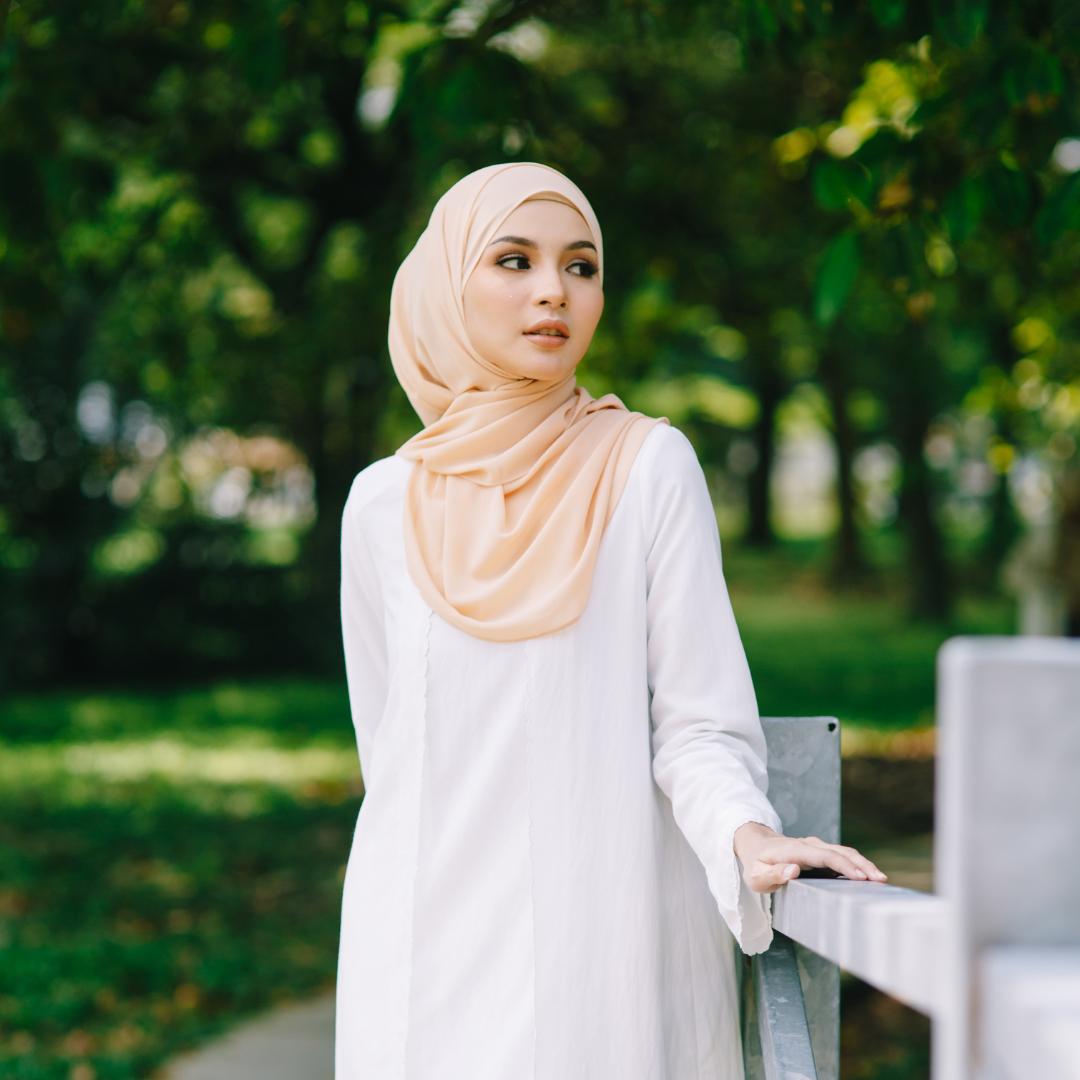 Premium Quality Tudung Plain Labuh Maryam Lightpro Plain Wide Shawl