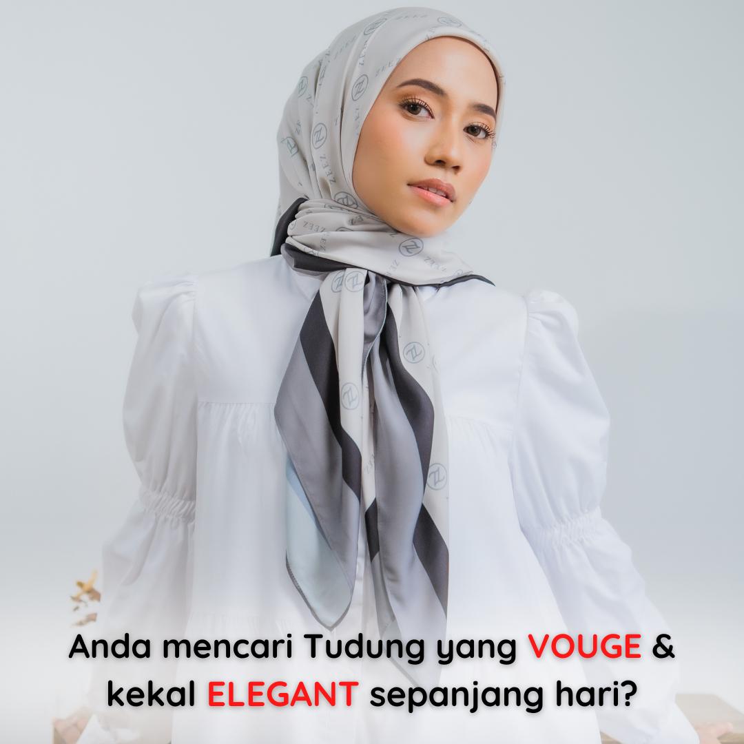 Bawal Satin Velvet Monogram Edition Zeez Scarves