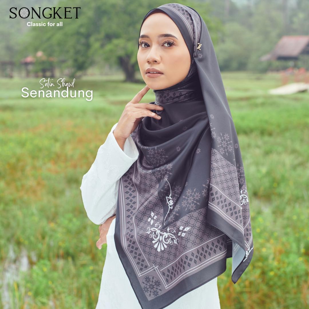 Satin Shawl Songket Edition