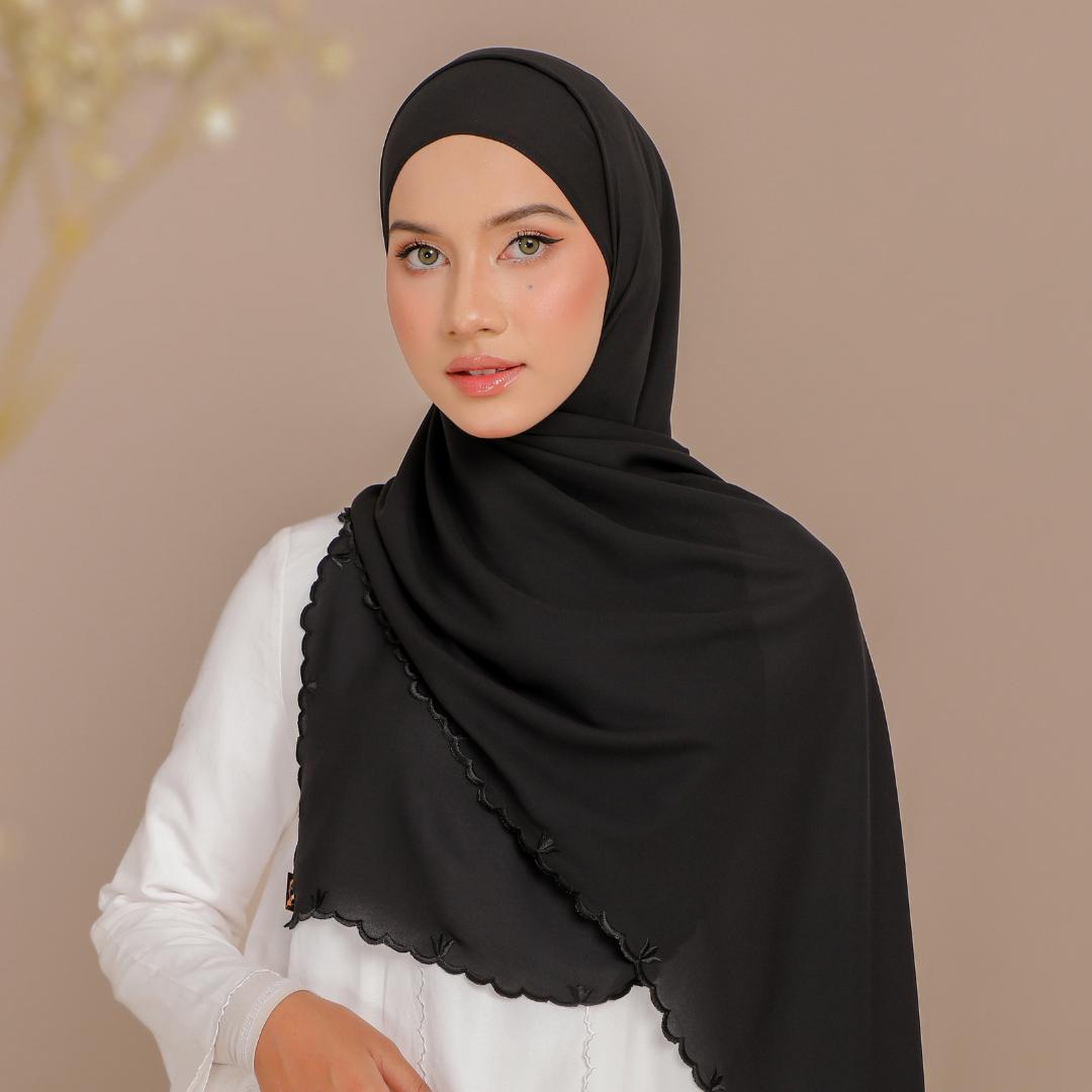 High Quality Ratu Sulam Shawl By Zeez Scarves