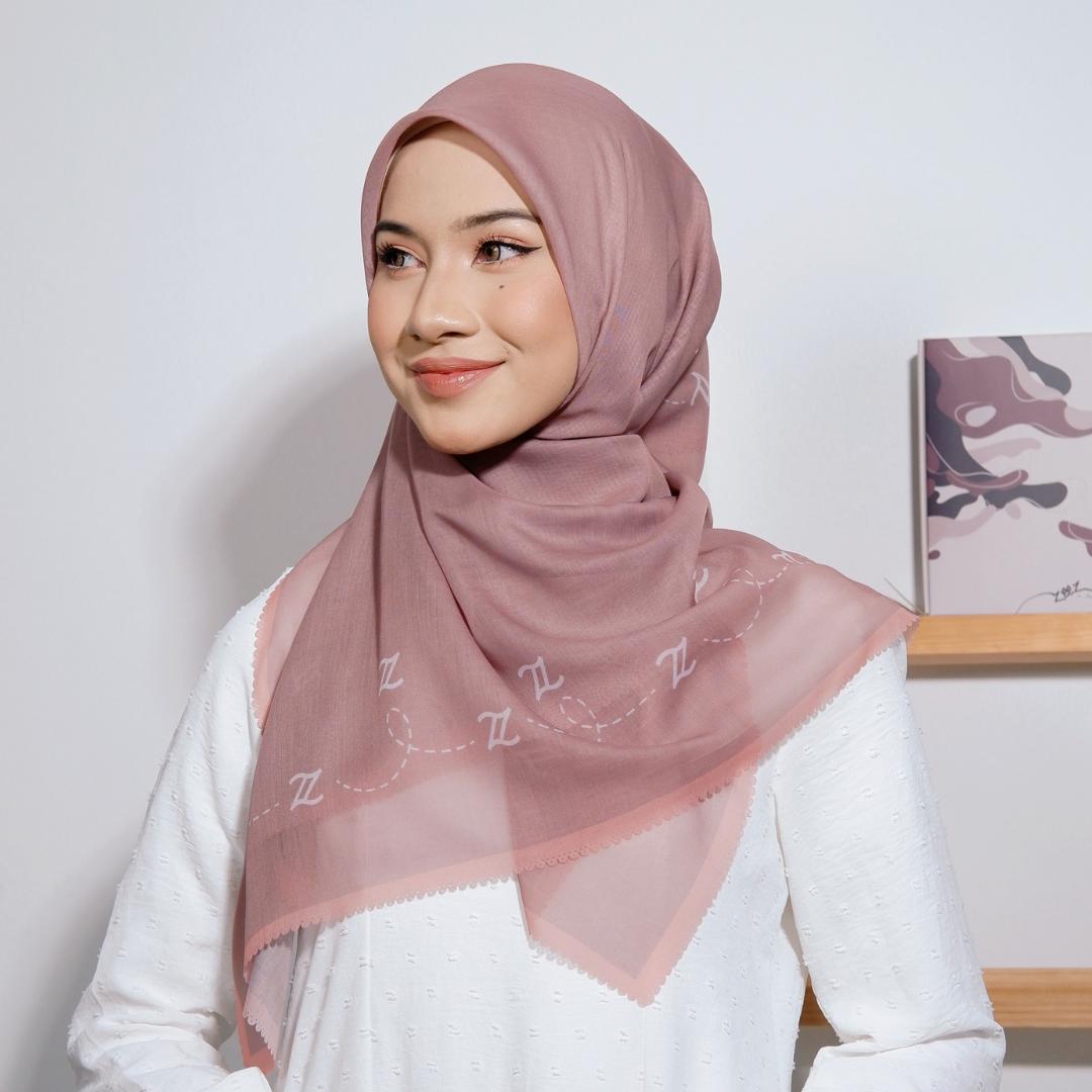 Zeezscarves Bawal Cotton Monogram Edisi Terhad