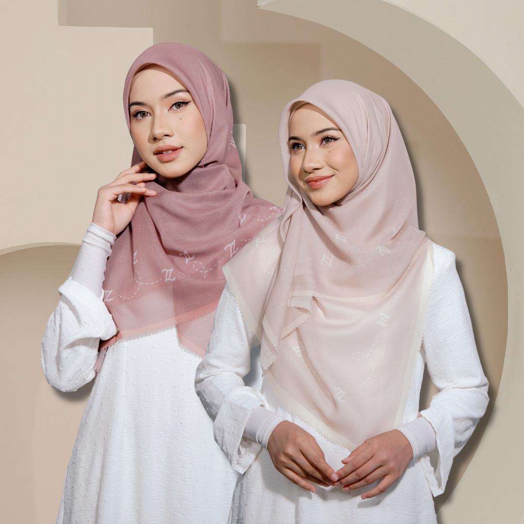 Zeezscarves Bawal Cotton Monogram Edisi Terhad