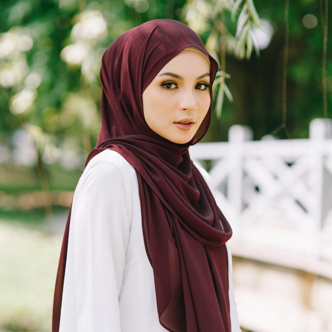 Premium Quality Tudung Plain Labuh Maryam Lightpro Plain Wide Shawl