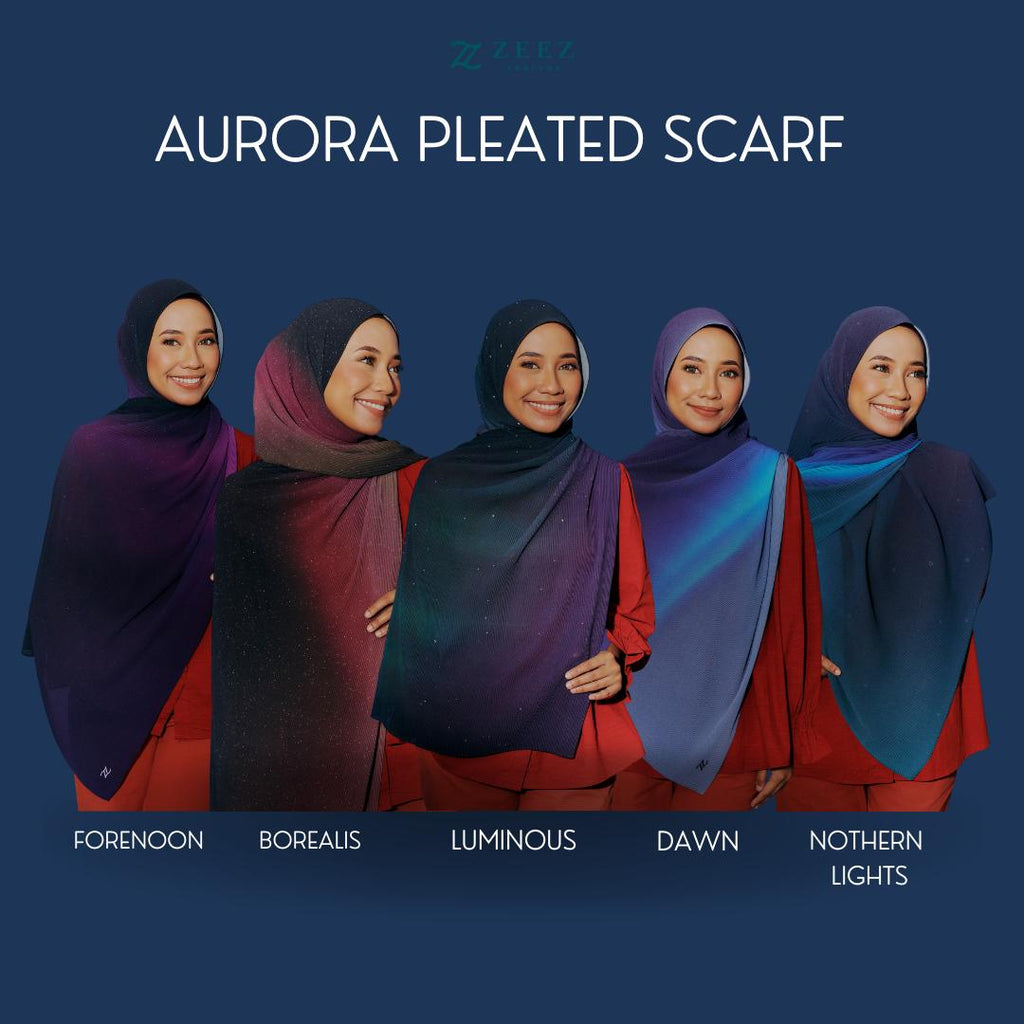 Aurora Pleated Shawl Limited Edition