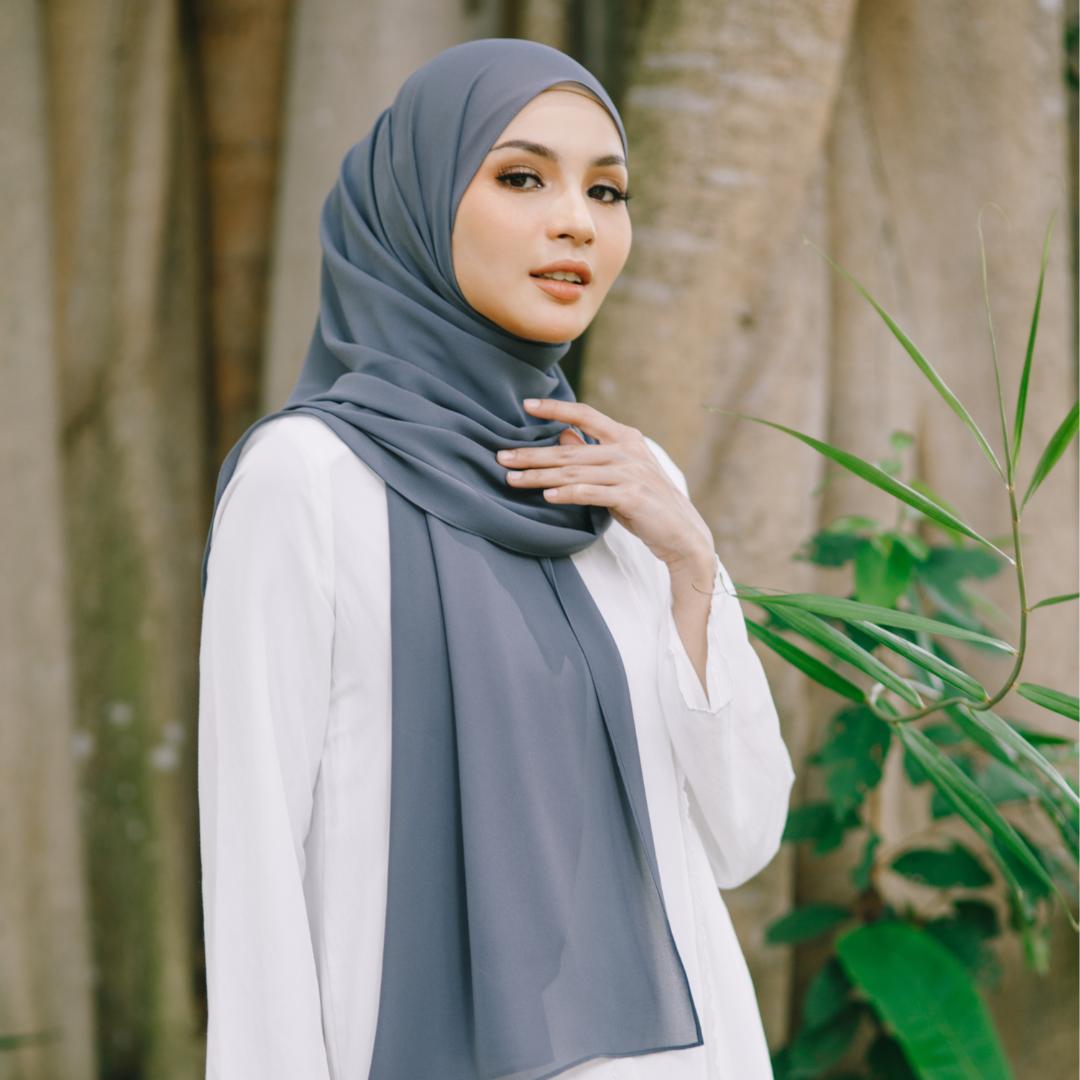 Premium Quality Tudung Plain Labuh Maryam Lightpro Plain Wide Shawl