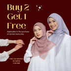 Zeezscarves Bawal Cotton Monogram Edisi Terhad