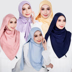 Zeezscarves Aafiya Satin Silk Bawal Empat Segi Bidang 45