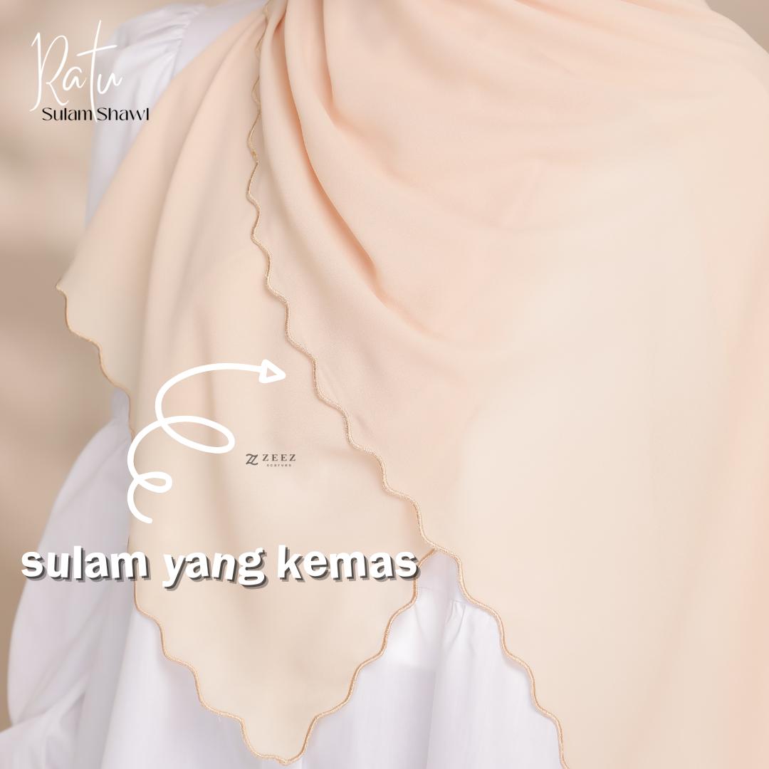 High Quality Ratu Sulam Shawl By Zeez Scarves