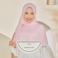 Zeez Scarves Tudung Air Plain Labuh Lebar Tak Jarang