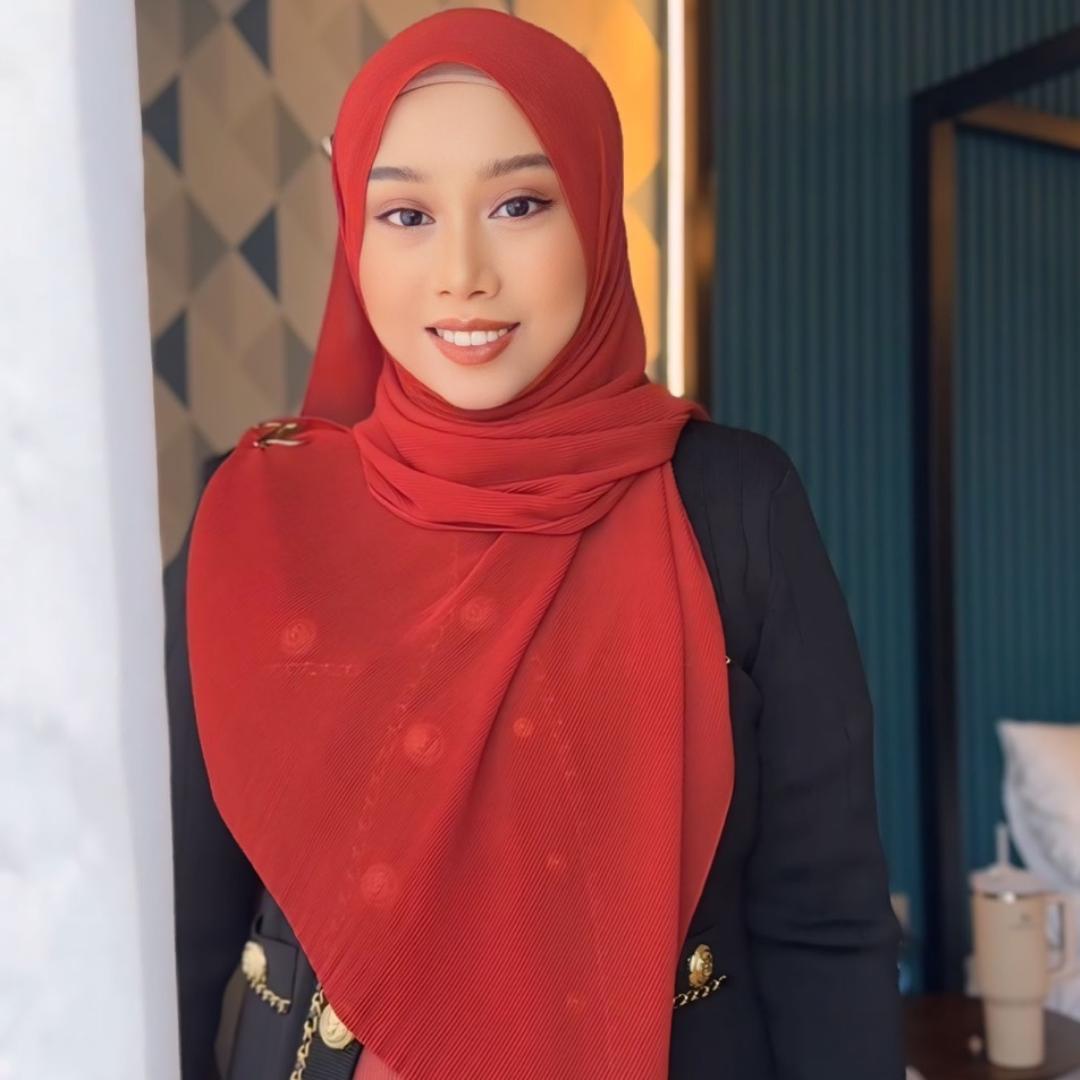 Zeezscarves Tudung Airy Pleated Scarf Size biasa