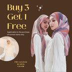 Zeez Scarves Geometrica Pleated Tiga Segi