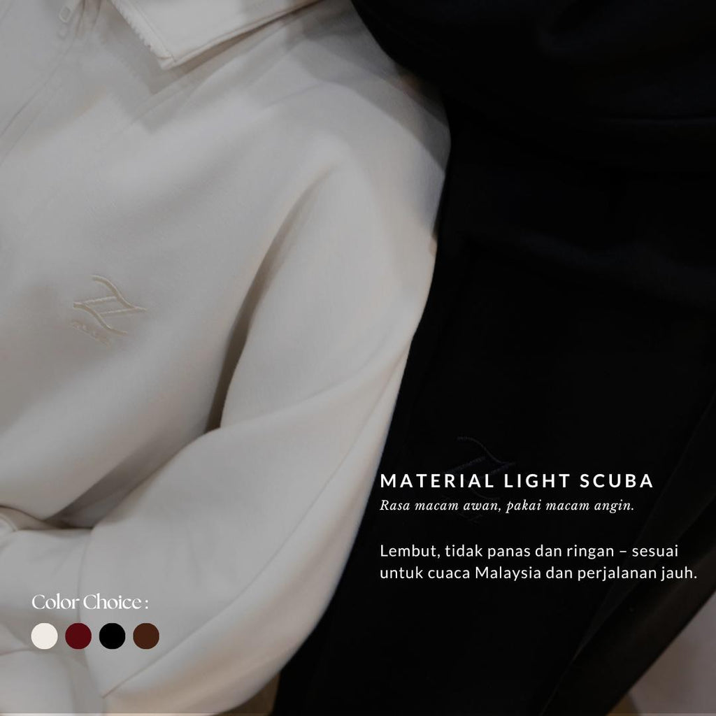 Set Cloude Berzip Selesa Zeez Scarves Lelaki Perempuan Ringan dan Sejuk