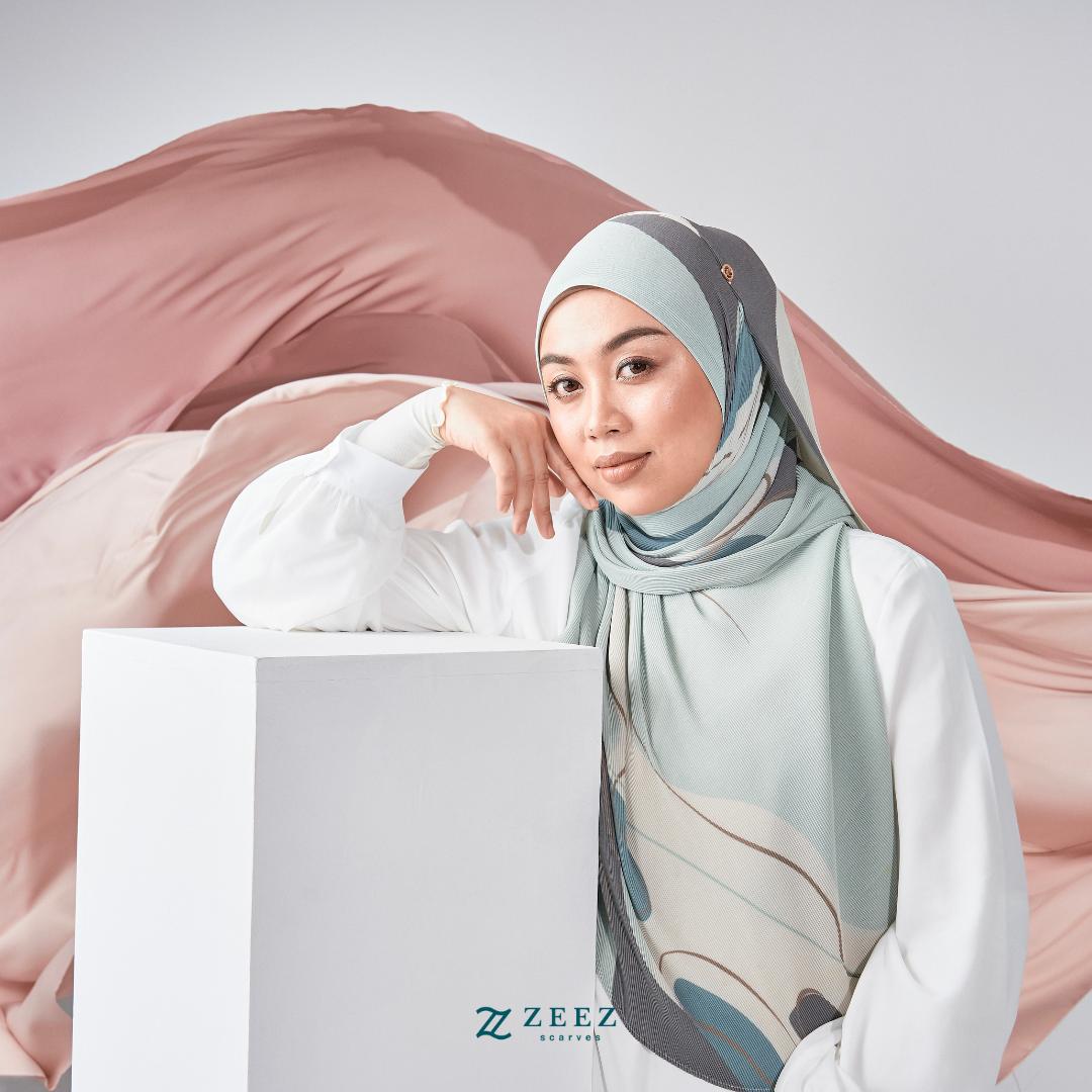 Zeez Scarves Tudung Estee Pleated Shawl Edisi Terhad