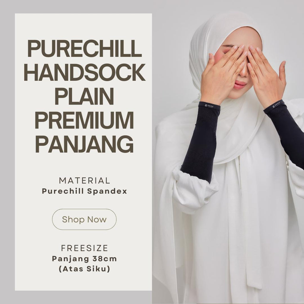 Zeez Scarves Purechill Sarung Tangan Panjang Tak Berbau Handsock Freesize Premium Spandex 38cm