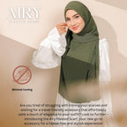 Zeezscarves Tudung Airy Pleated Scarf Size biasa