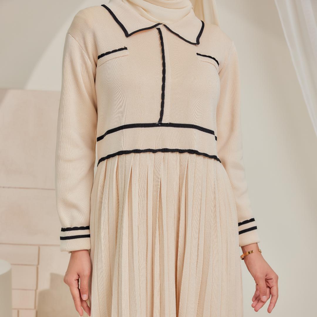 Zee Baju Knitted Dress Tak Perlu Gosok ZeezScarves
