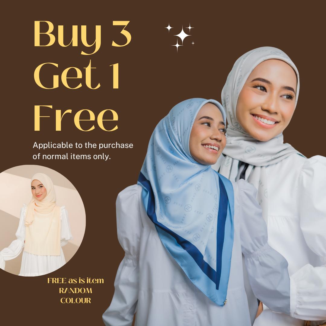 Bawal Satin Velvet Monogram Edition Zeez Scarves