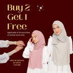 Zeez Scarves Tudung Awan Pleated Scarf Labuh dan lebar