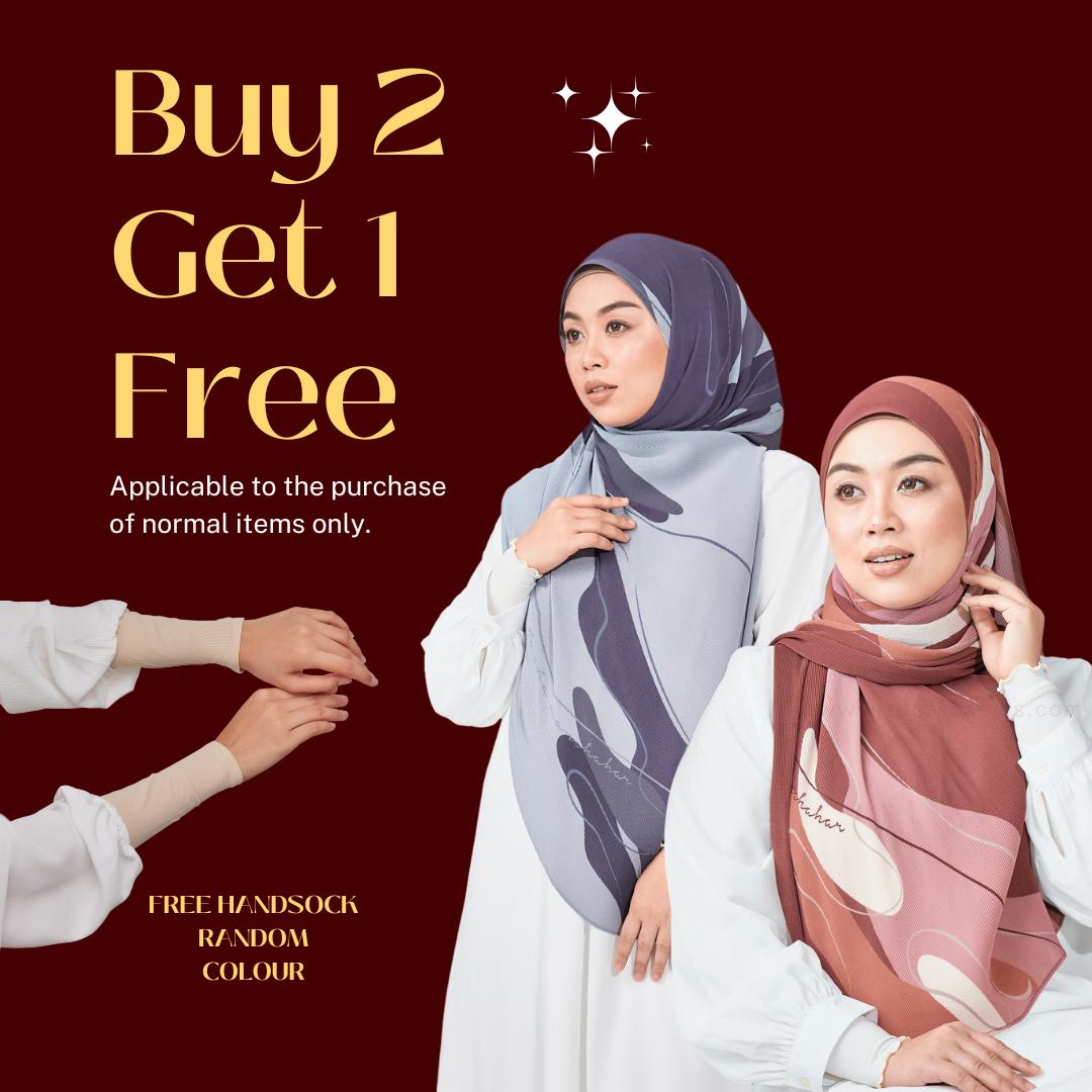 Zeez Scarves Tudung Estee Pleated Shawl Edisi Terhad