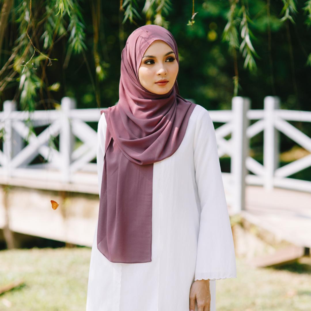 Premium Quality Tudung Plain Labuh Maryam Lightpro Plain Wide Shawl