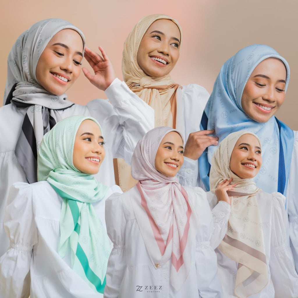 Bawal Satin Velvet Monogram Edition Zeez Scarves