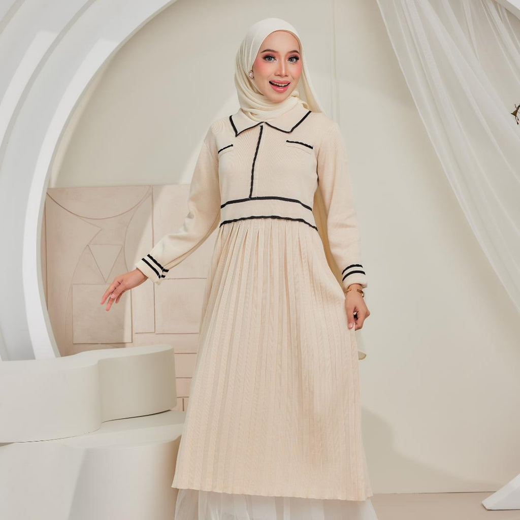 Zee Baju Knitted Dress Tak Perlu Gosok ZeezScarves