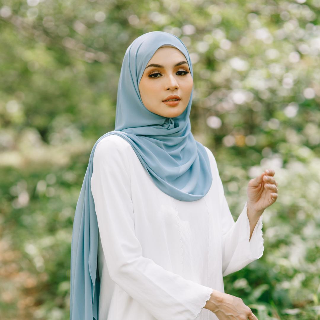 Premium Quality Tudung Plain Labuh Maryam Lightpro Plain Wide Shawl