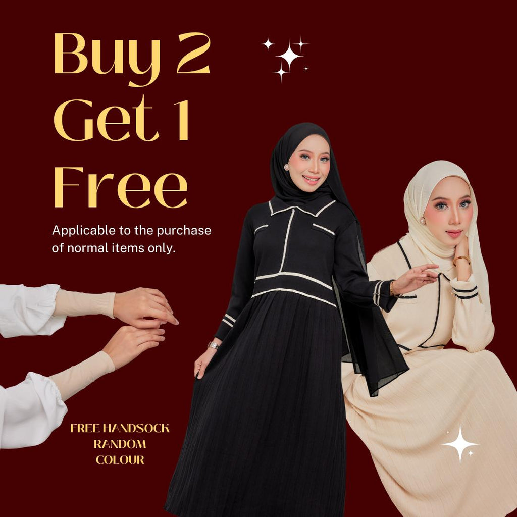 Zee Baju Knitted Dress Tak Perlu Gosok ZeezScarves