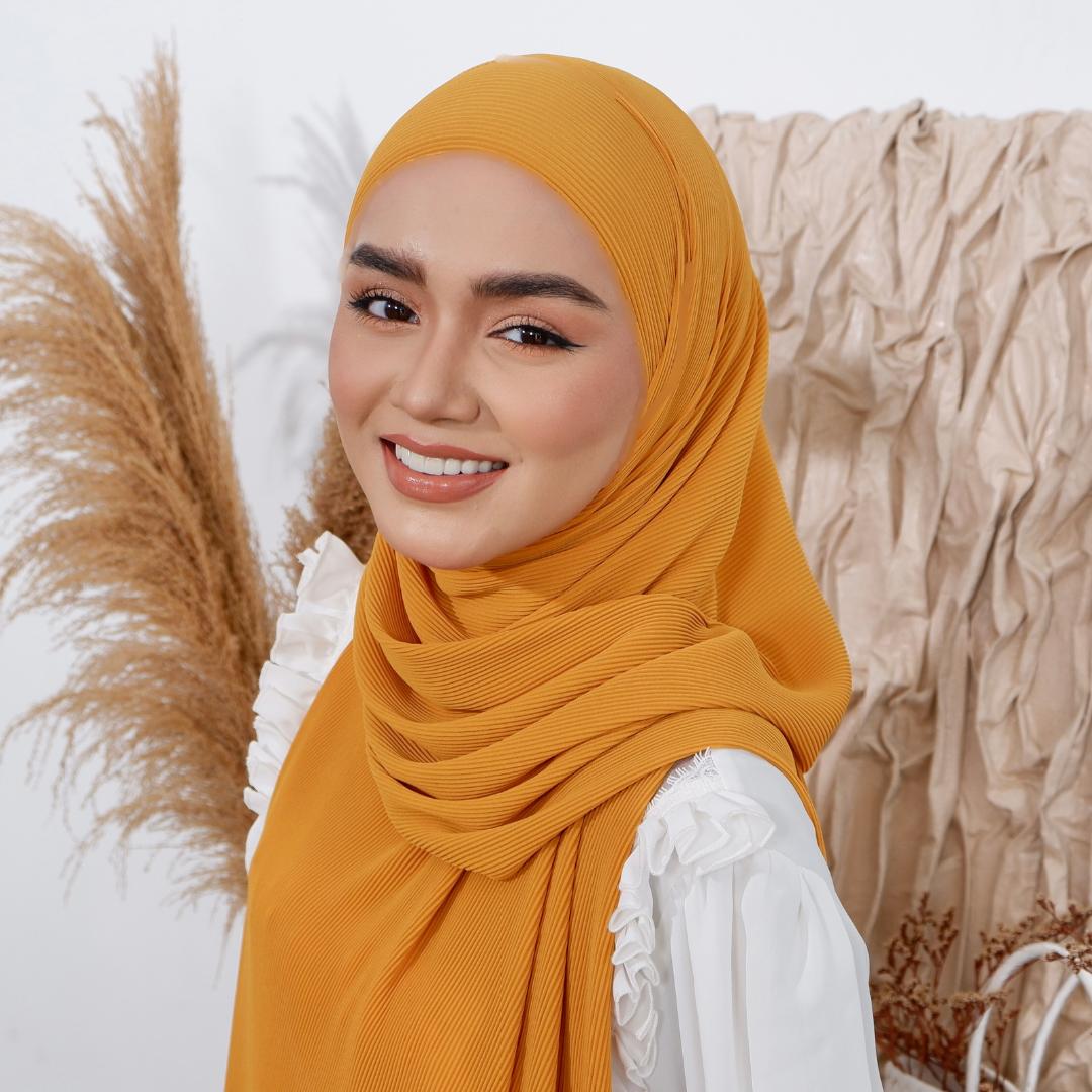 Zeezscarves Tudung Airy Pleated Scarf Size biasa