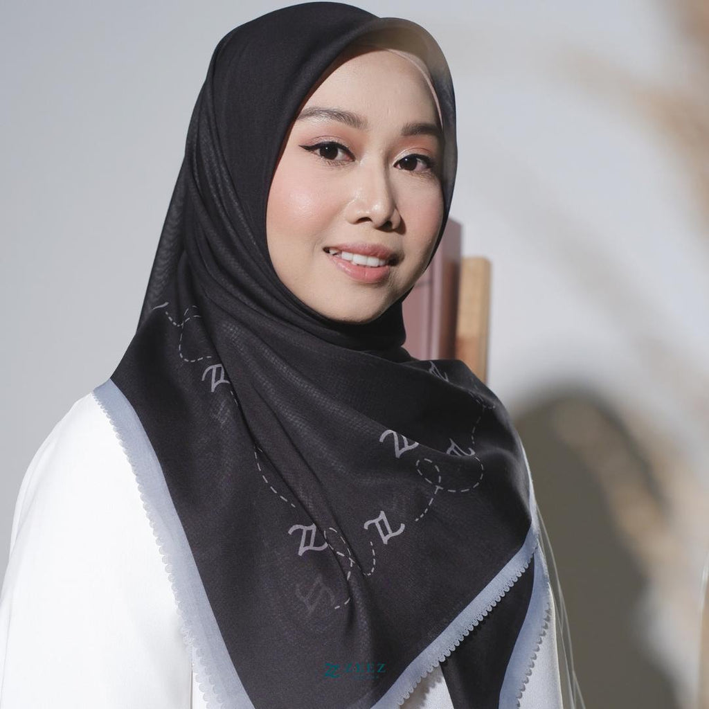 Zeezscarves Bawal Cotton Monogram Edisi Terhad