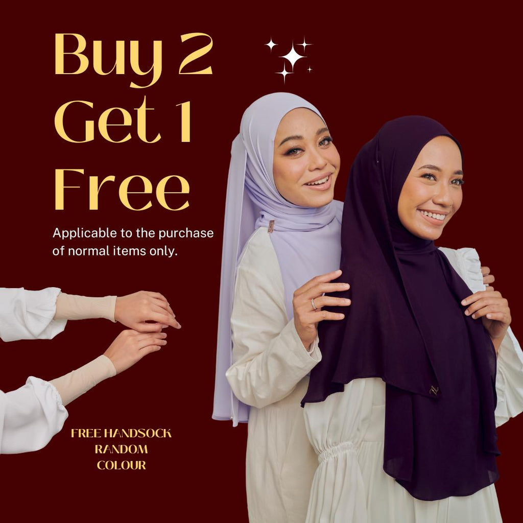 Zeez Scarves Tudung Air Plain Labuh Lebar Tak Jarang